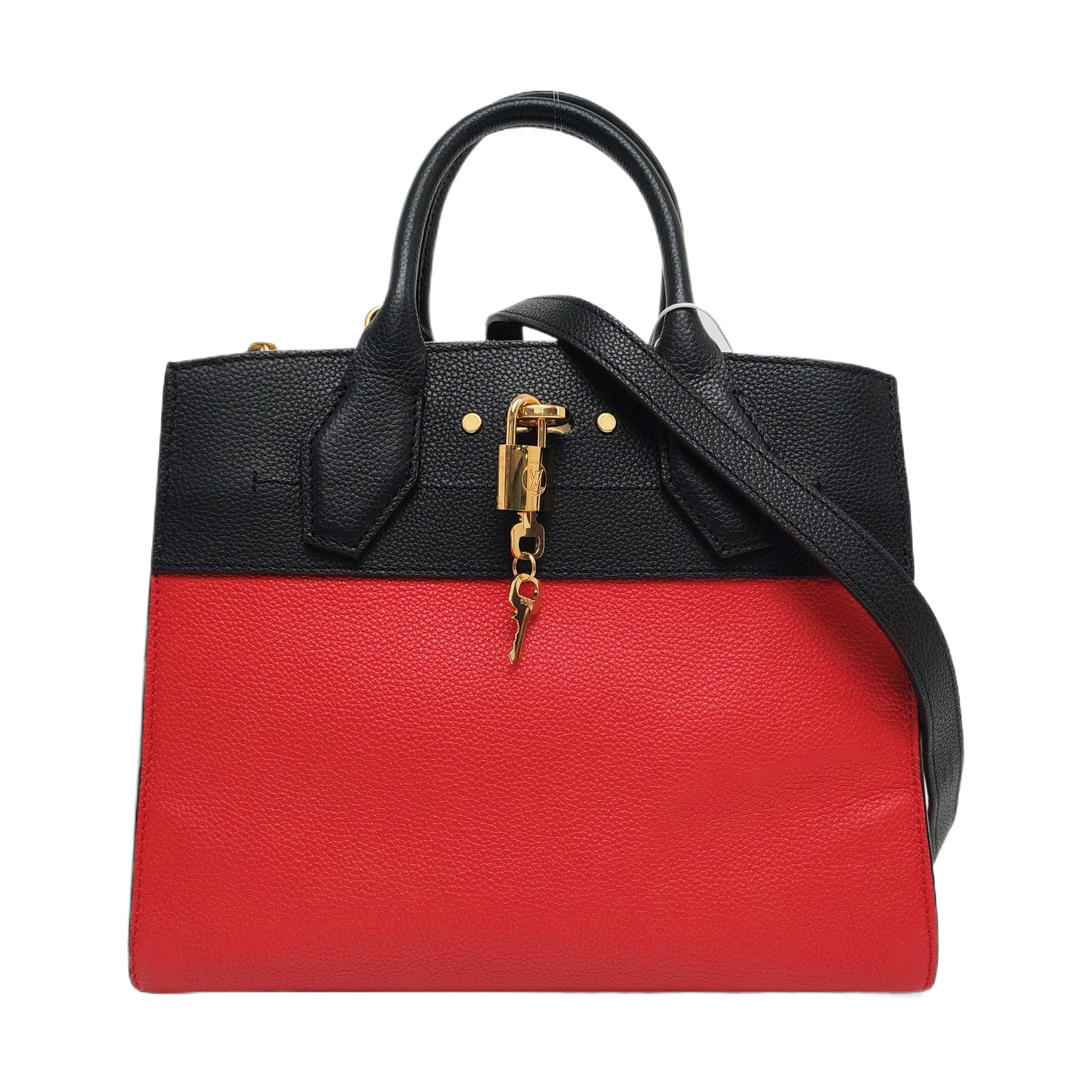 CITY STEAMER PM Calfskin Red