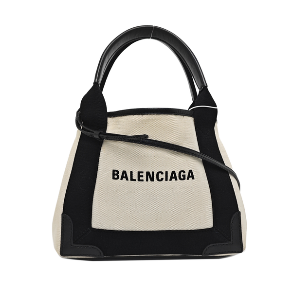Navy Mini Canvas Beige