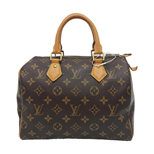 SPEEDY 25 Monogram Coated Canvas Brown