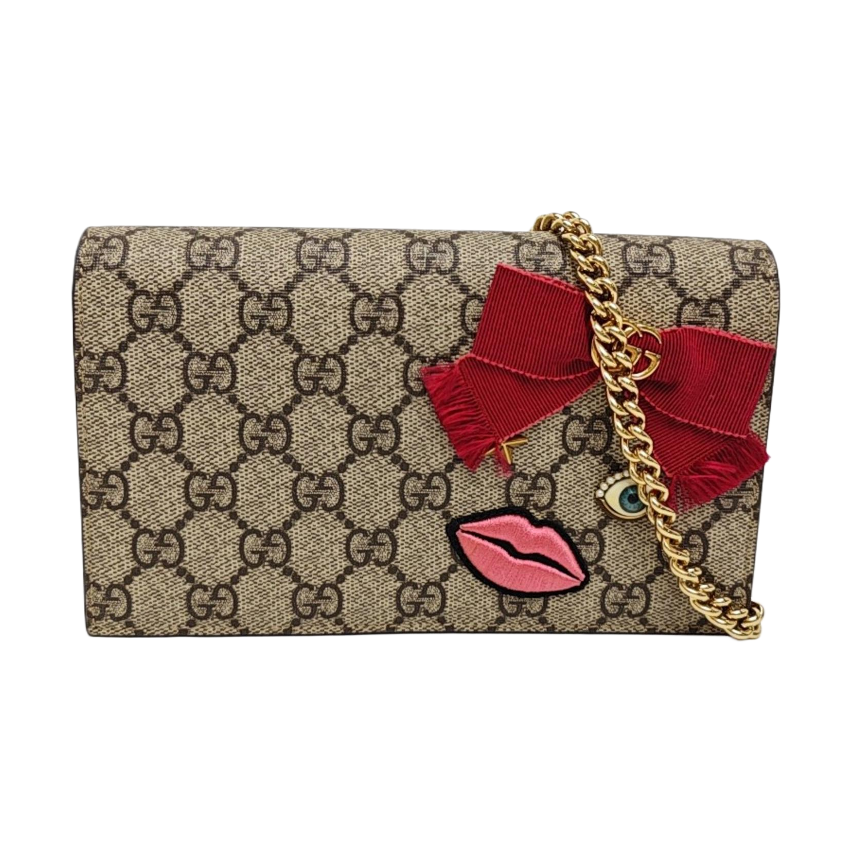 GG Supreme Monogram Coated Canvas Beige