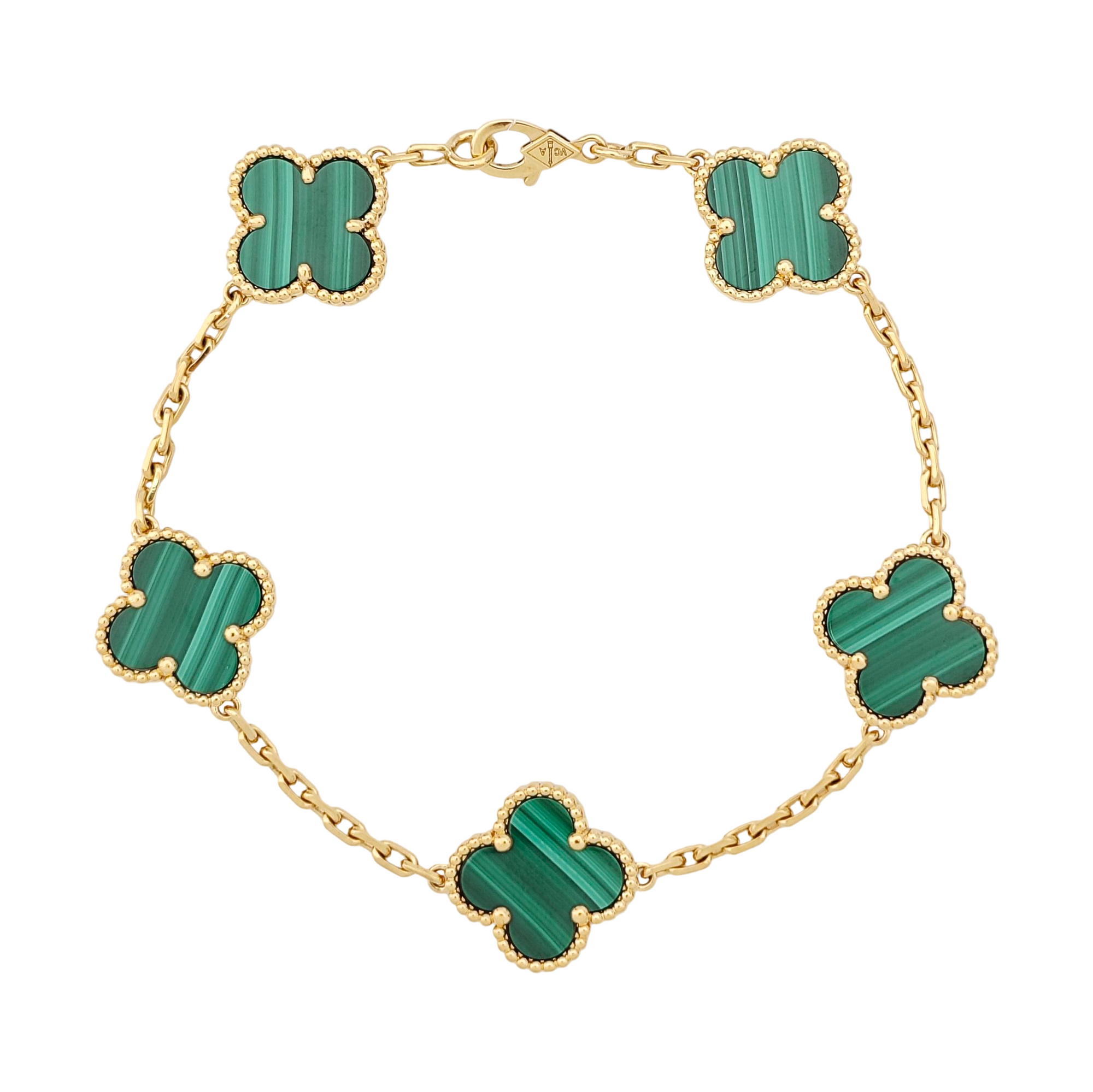 Vintage Alhambra 18k Gold Bracelet