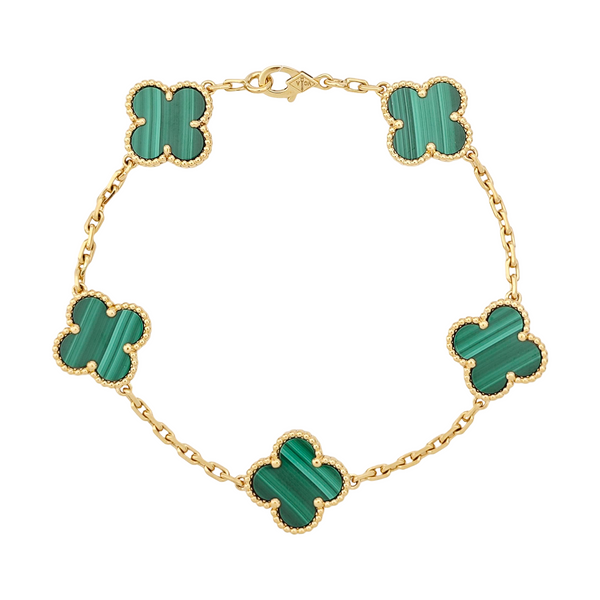 Vintage Alhambra 18k Gold Bracelet