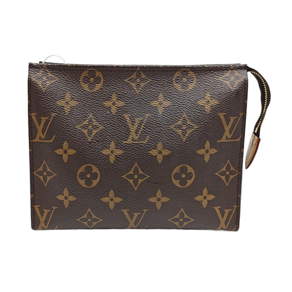 TOILET POCKET 19 Monogram Coated Canvas Brown