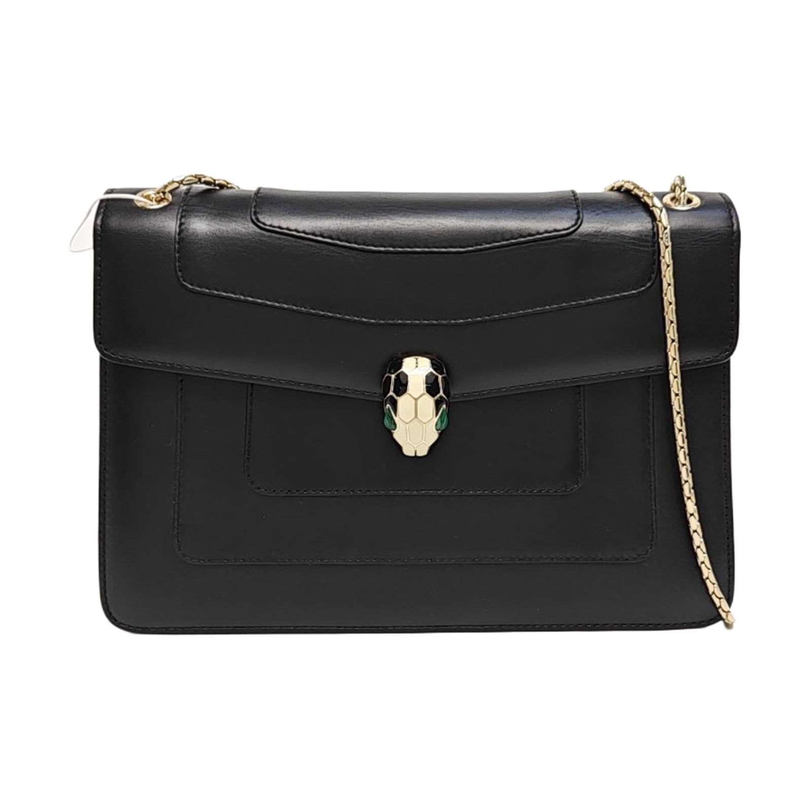 SERPENTI FOREVER Medium Quilted Calfskin Black