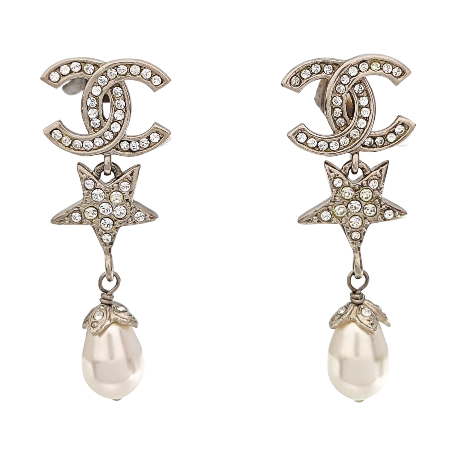 Metal Silver Earrings