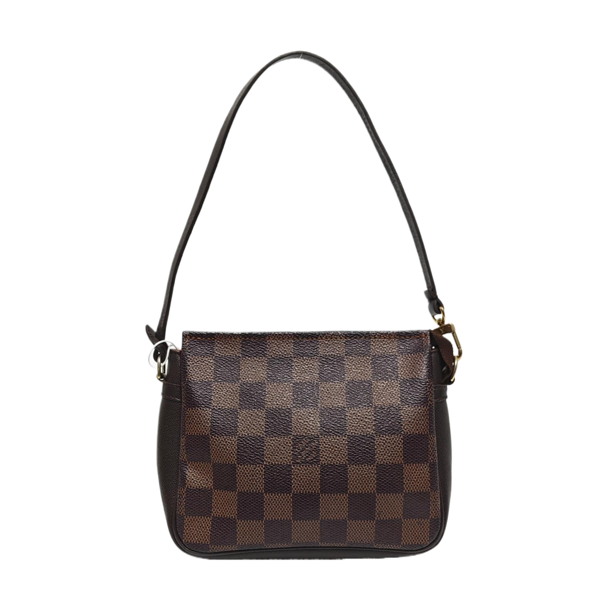 TROUSSE MAKE UP Damier Ebene Coated Canvas Brown