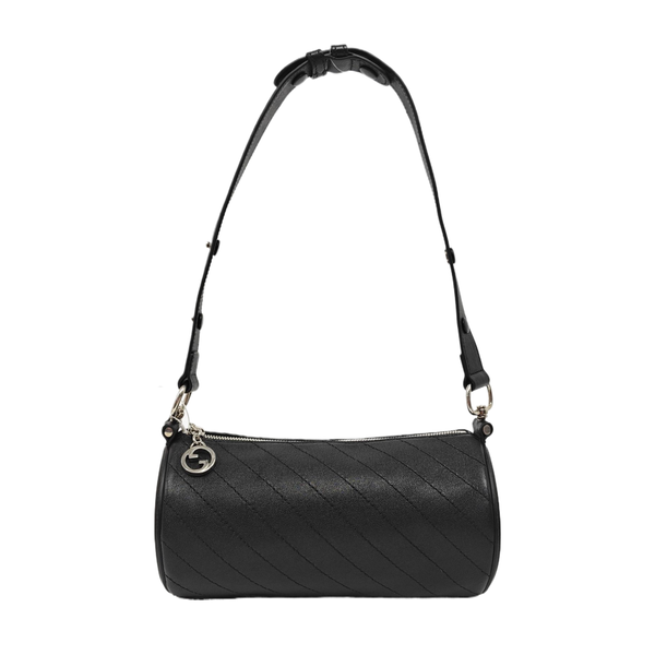 Quilted Calfskin Shoulder Bag Black