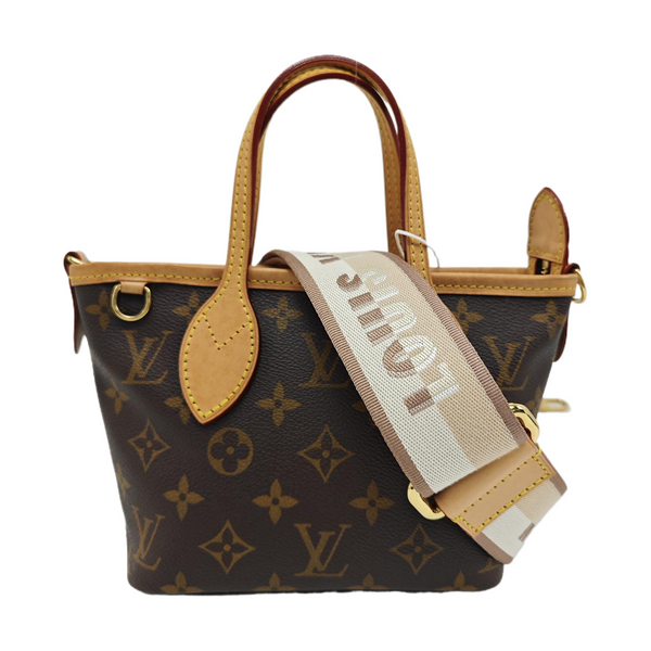 NEVERFULL BB Monogram Coated Canvas Brown