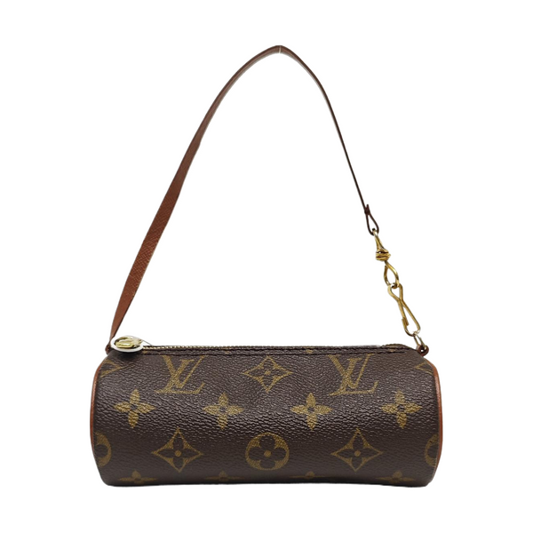 PAPILLON Mini Monogram Coated Canvas Brown