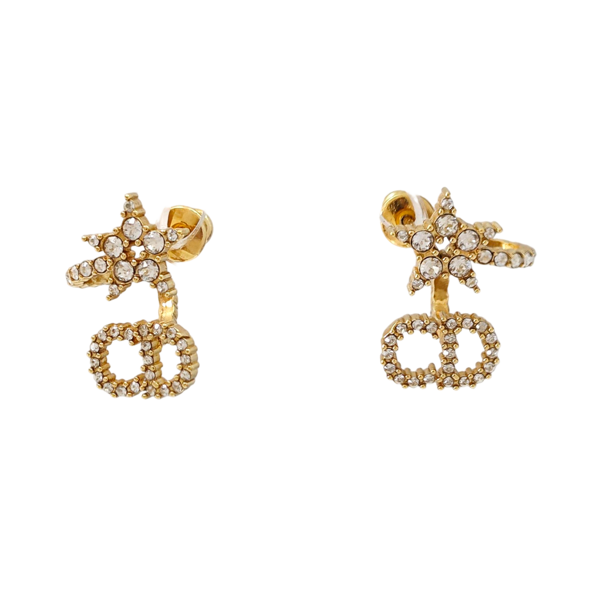 Clair D Lune Metal Gold Stud Earrings