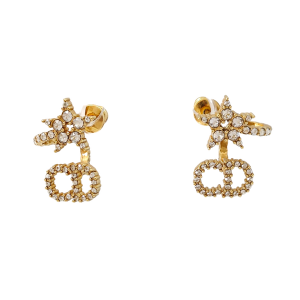 Clair D Lune Metal Gold Stud Earrings