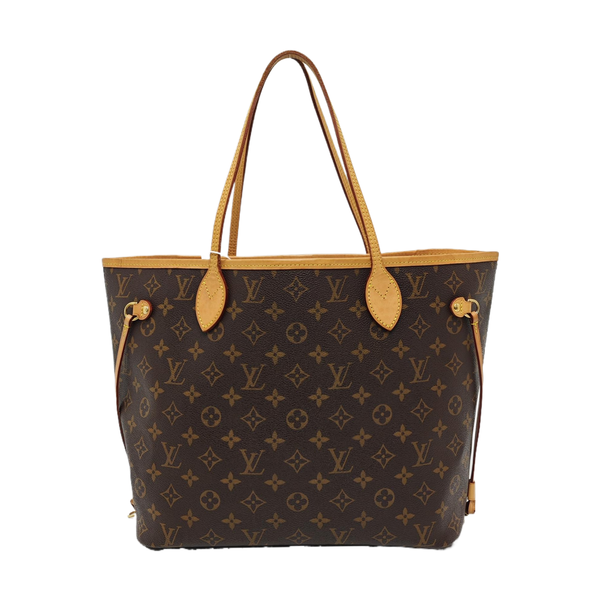 NEVERFULL MM Monogram Coated Canvas Brown