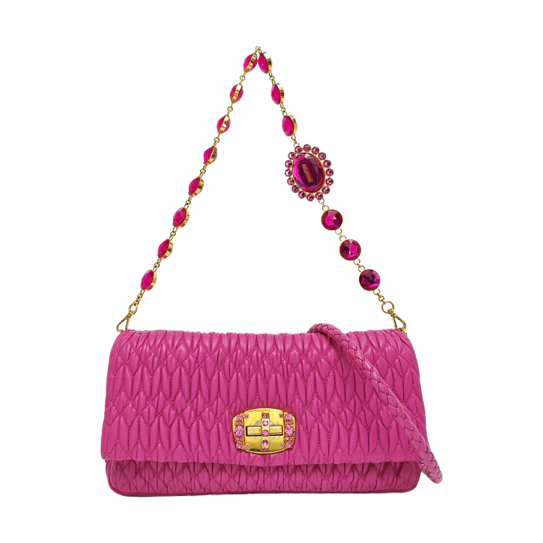 Crystal Quilted Lambskin Red