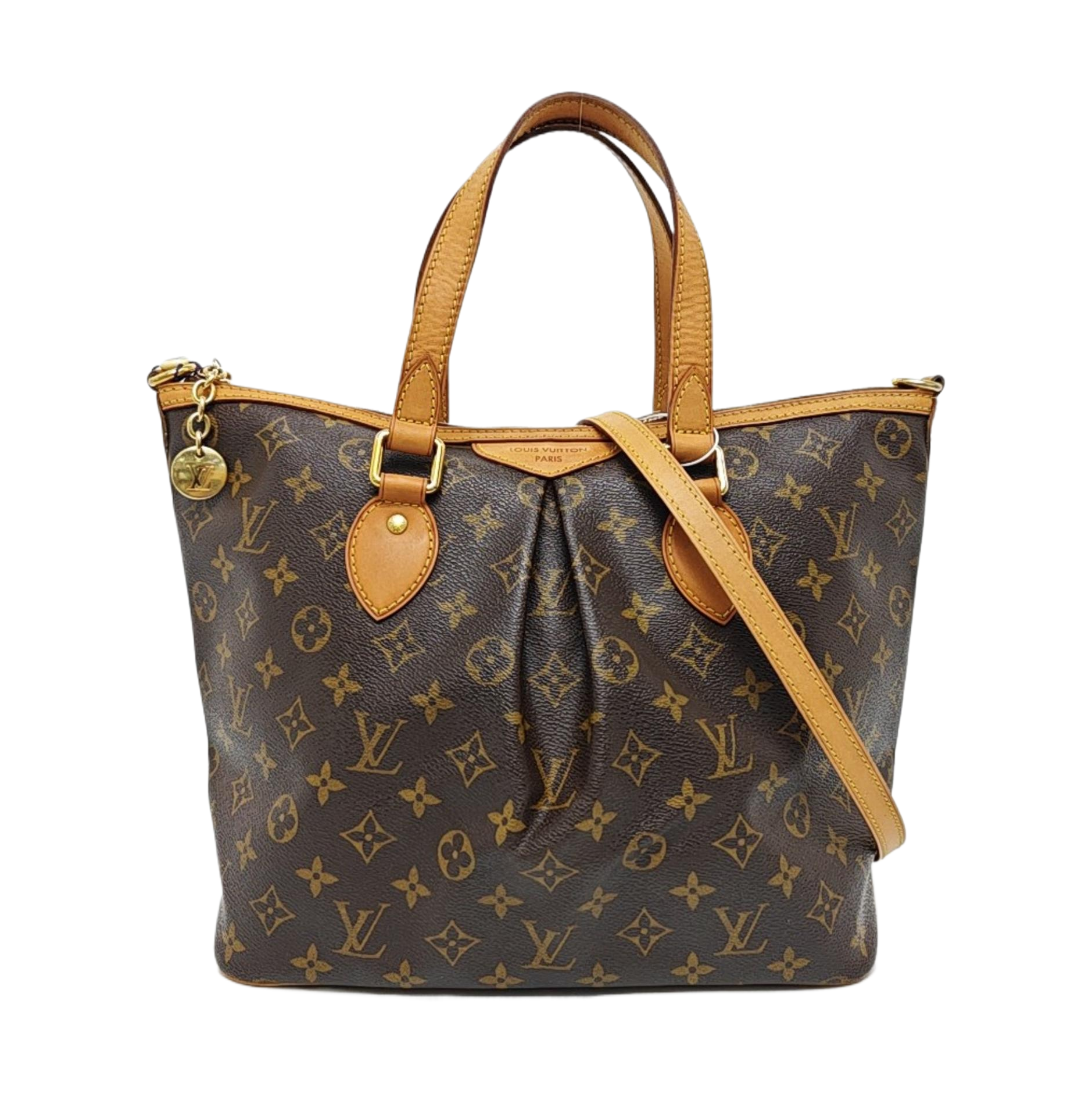 PALERMO PM Monogram Coated Canvas Brown