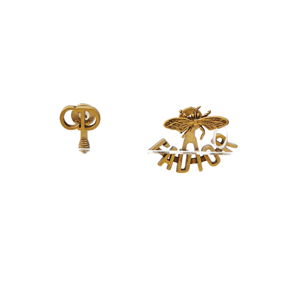 J'adior Metal Gold Stud Earrings