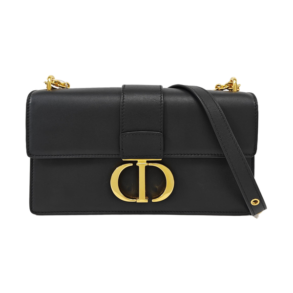 30 Montaigne East-West Mini Calfskin Black