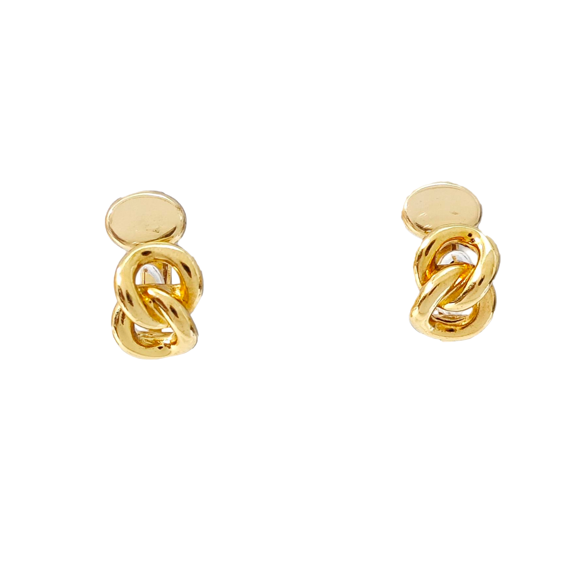 Metal Gold Clip On Earrings