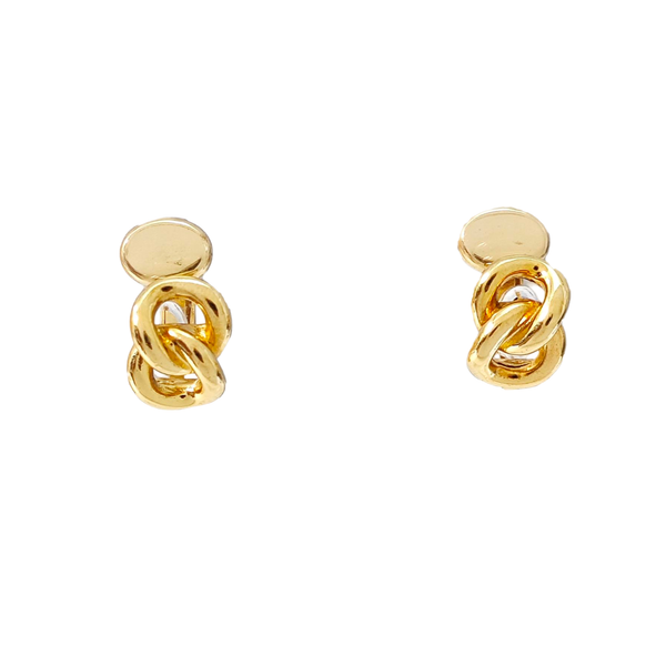 Metal Gold Clip On Earrings
