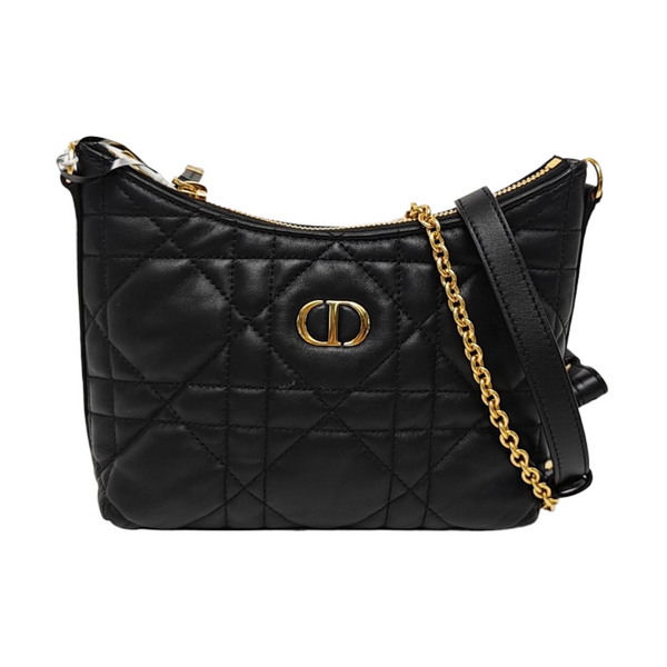 Miss Caro Mini Cannage Lambskin Black