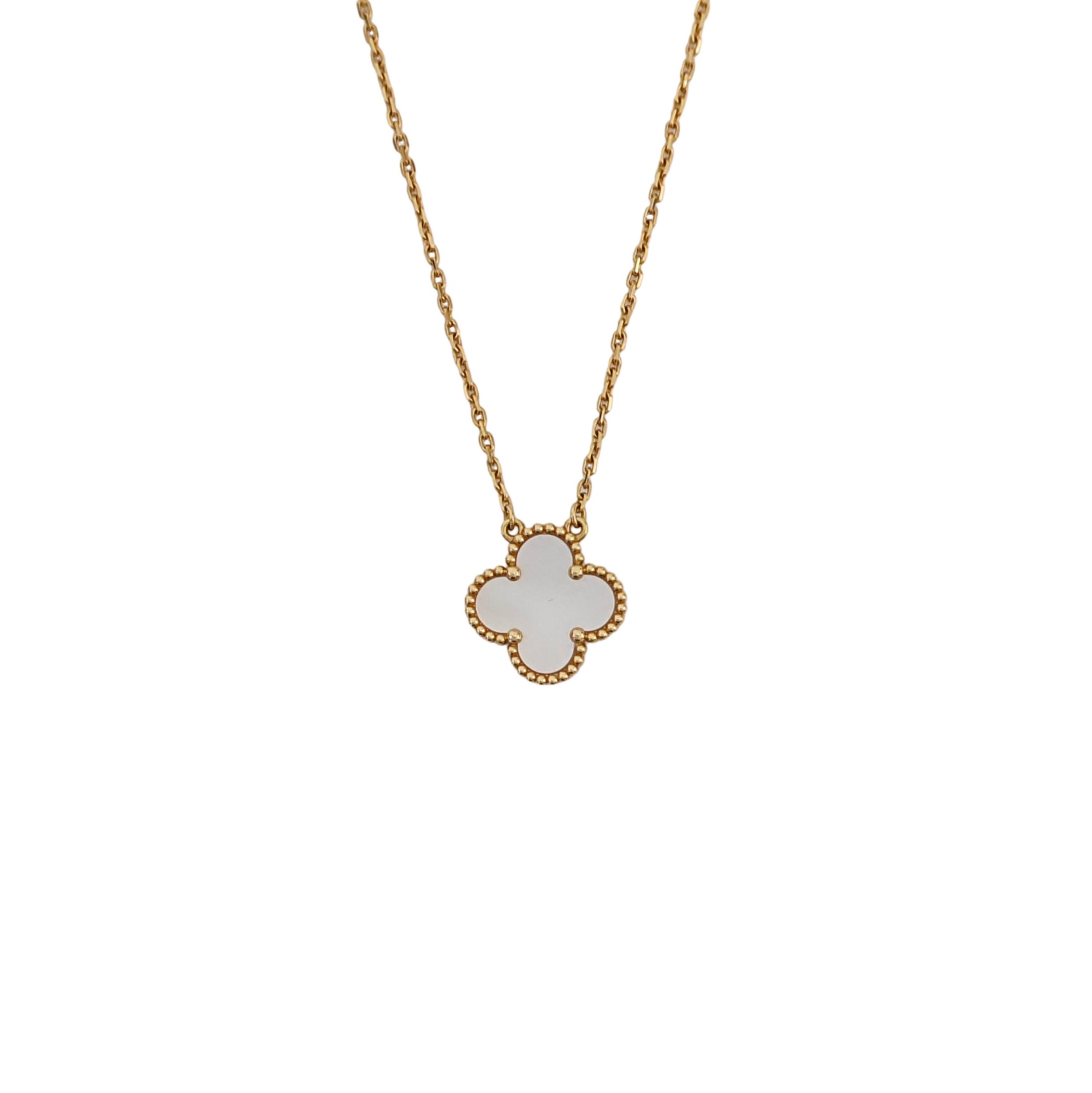 Vintage Alhambra 18k Gold Necklace