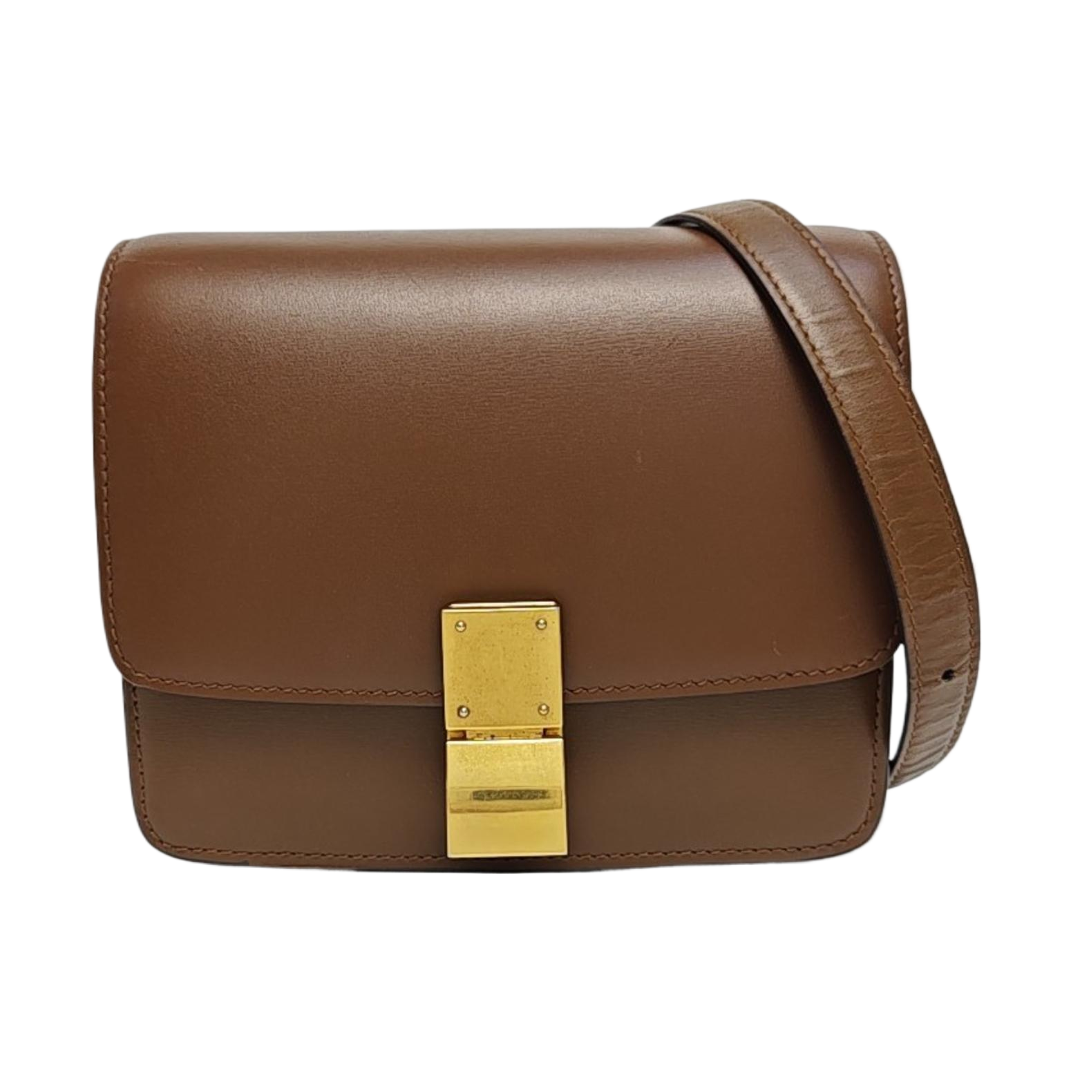 CLASSIC BOX Mini Calfskin Brown