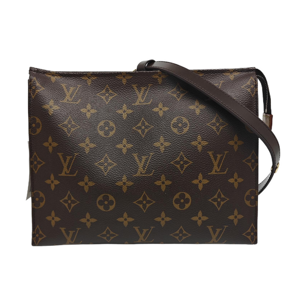 TOILET POCKET 26 Monogram Coated Canvas Brown
