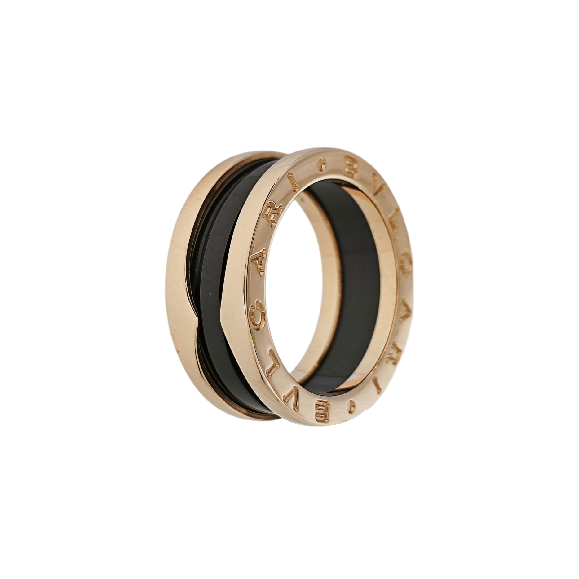 B.ZERO1 18k Rose Gold Ring EU 52