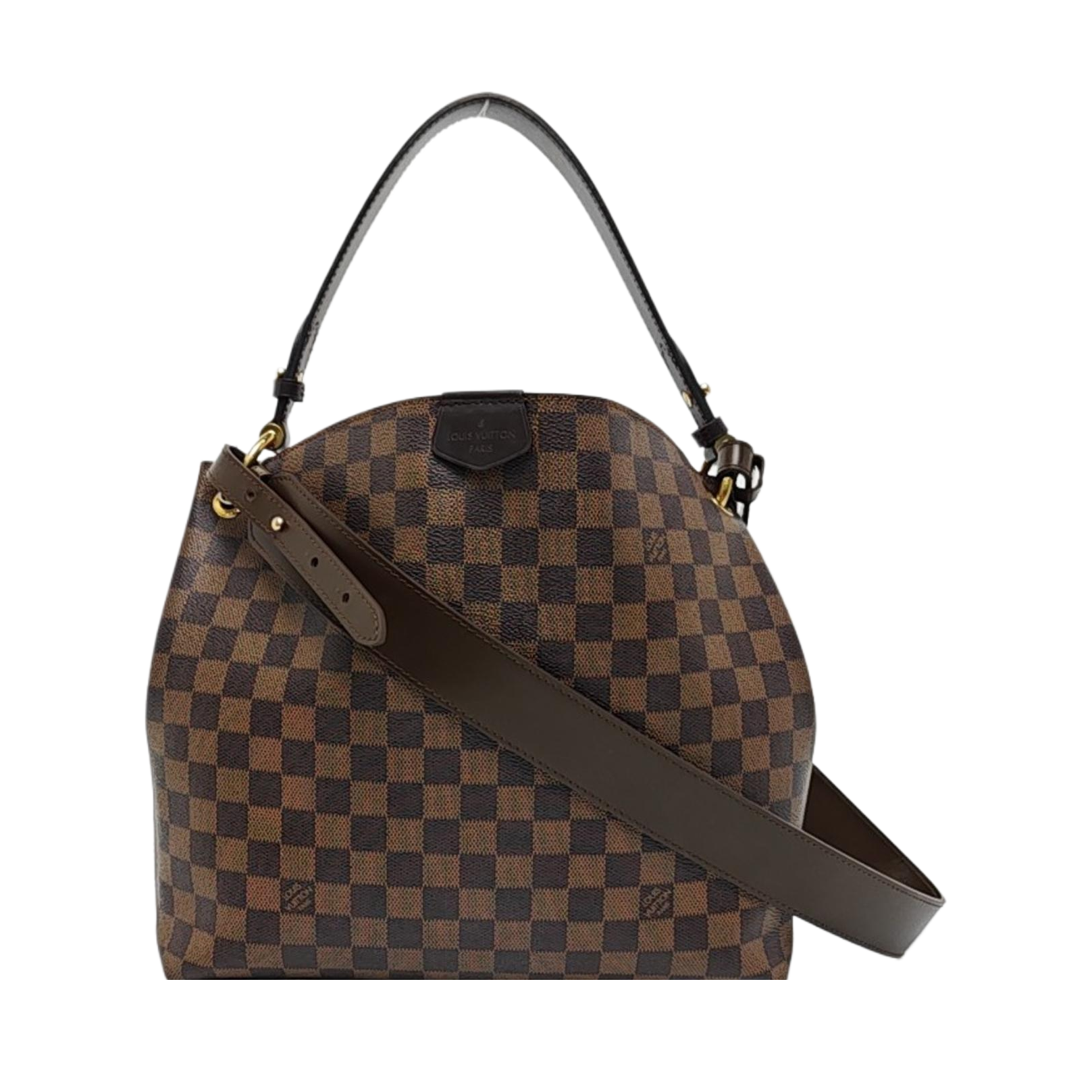 GRACEFUL PM Damier Ebene Coated Canvas Brown