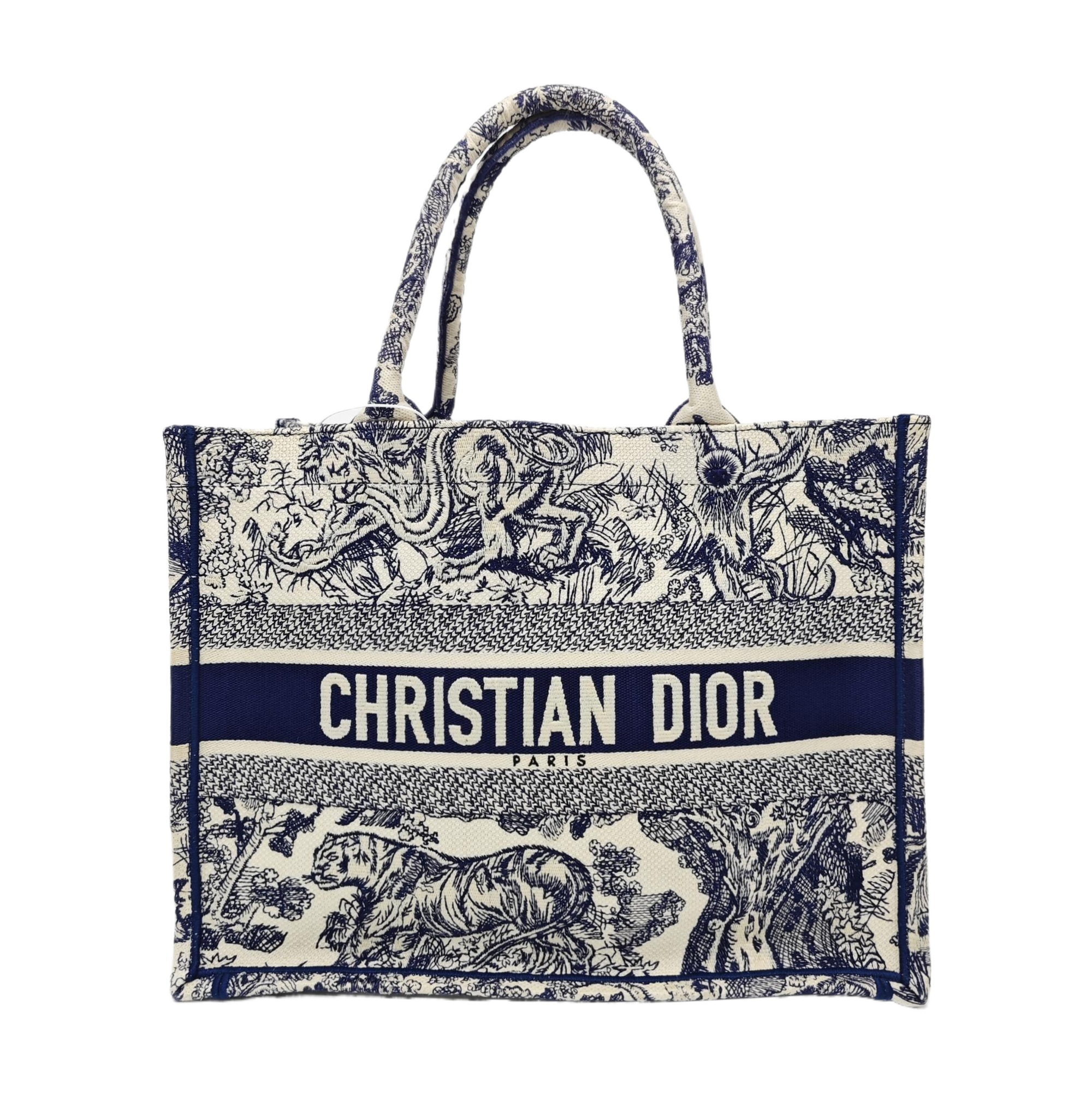 Book Tote Medium Canvas Blue