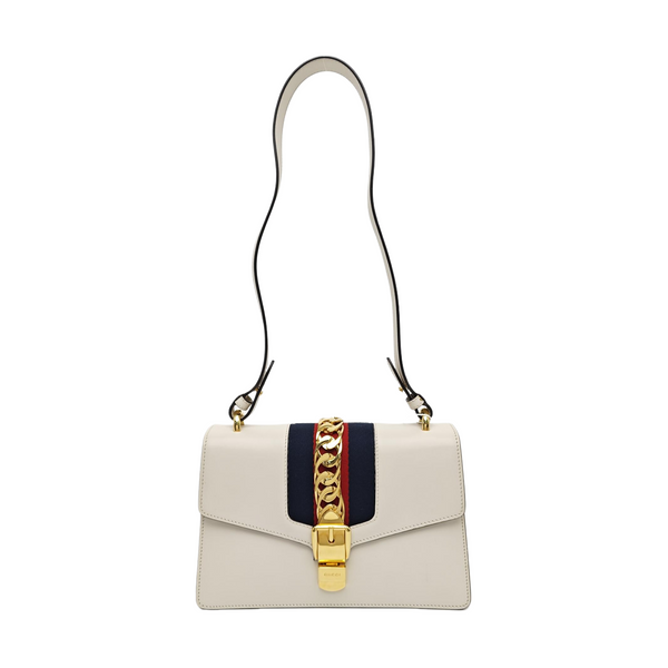 Sylvie Small Calfskin White