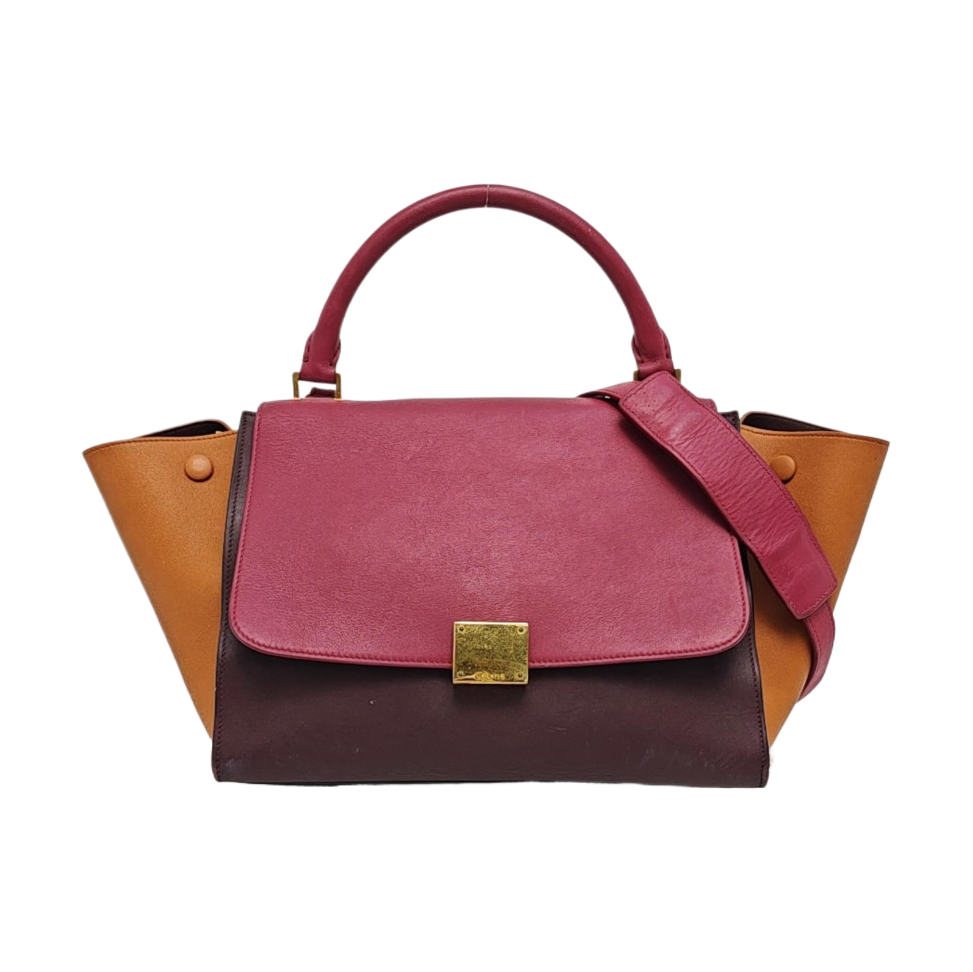 TRAPEZE Small Calfskin Red