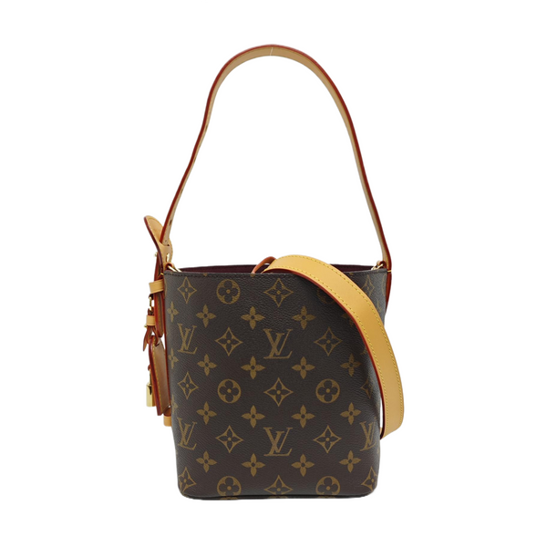 ALL IN BB Monogram Coated Canvas Brown