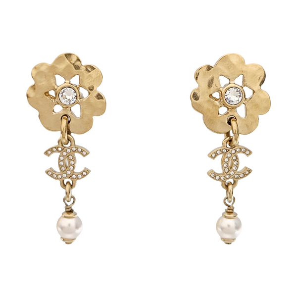 Pendientes de oro de metal