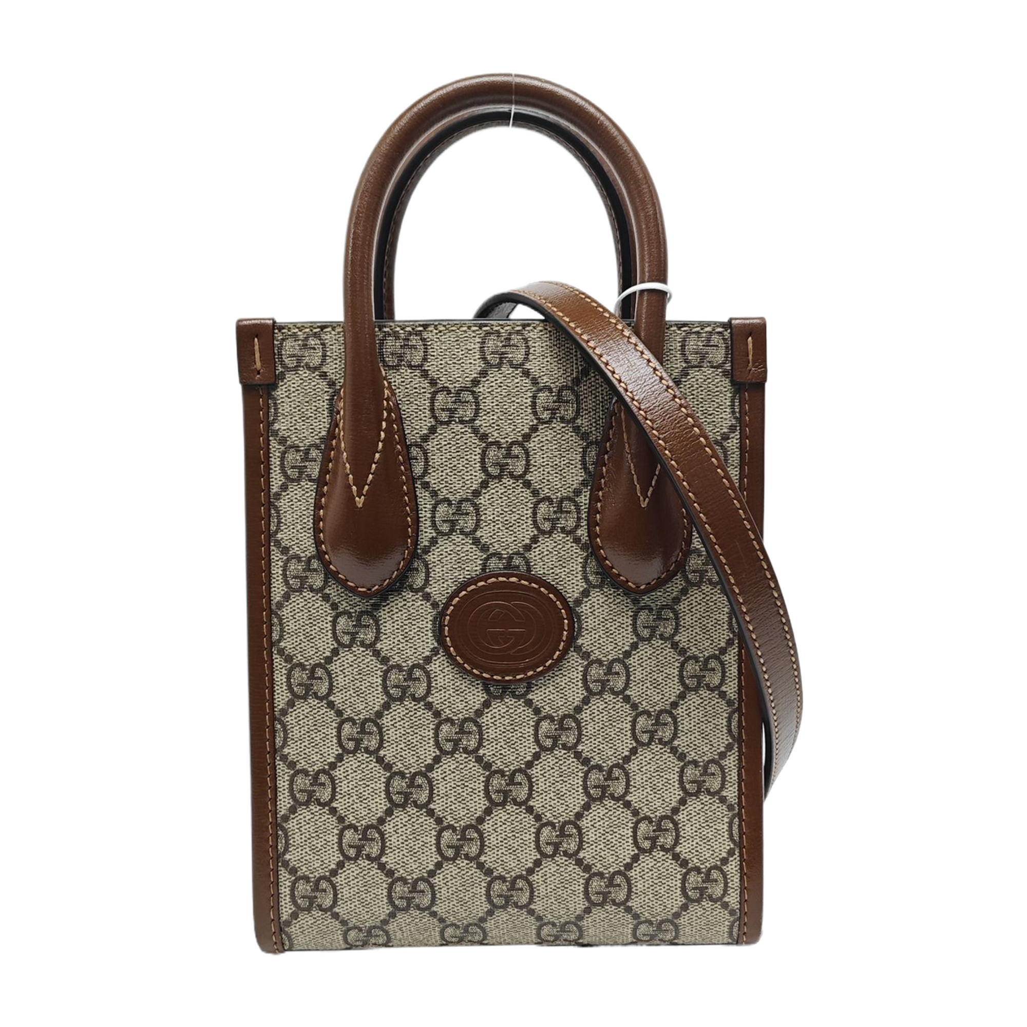 Retro Mini Monogram Coated Canvas Beige