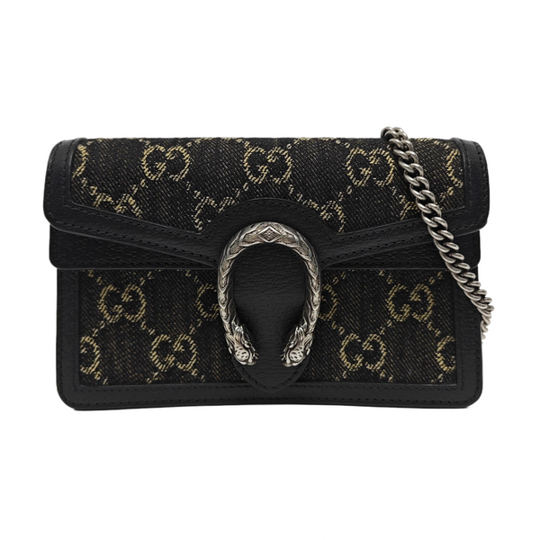 Authenticated pre-owned  Dionysus Super Mini Monogram Denim Black - Crossbody Bag at Looply