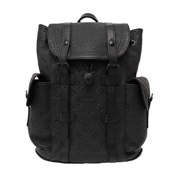 CHRISTOPHER PM Monogram Calfskin Black