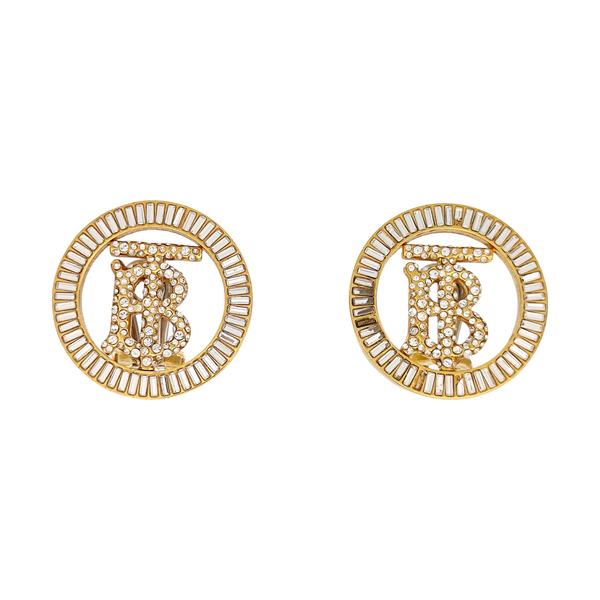 Metal Gold Clip On Earrings