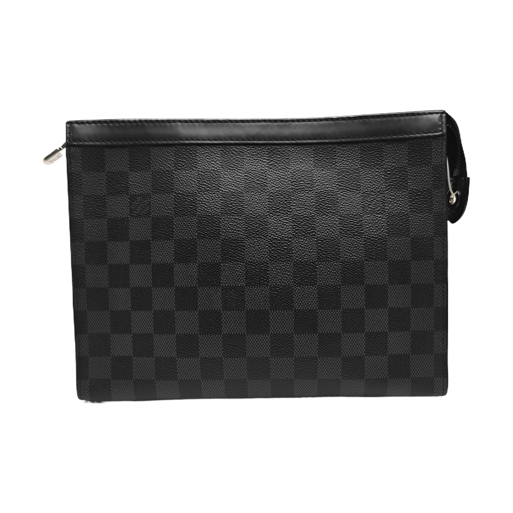 Pochette Voyag MM Damier Graphite Coated Canvas Gray
