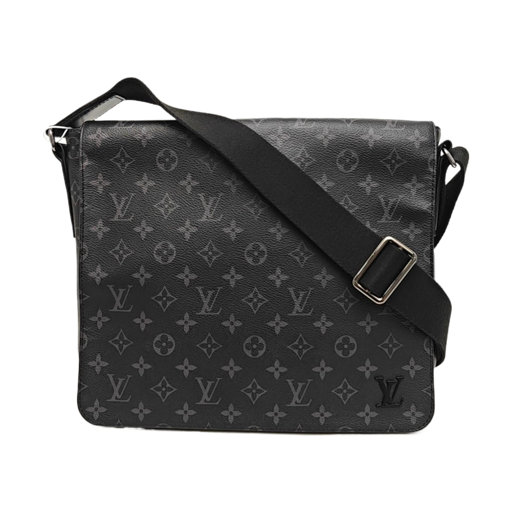 DISTRICT MM Monogram Coated Canvas Black