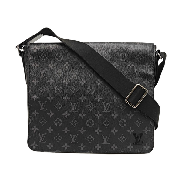 DISTRICT MM Monogram Coated Canvas Black