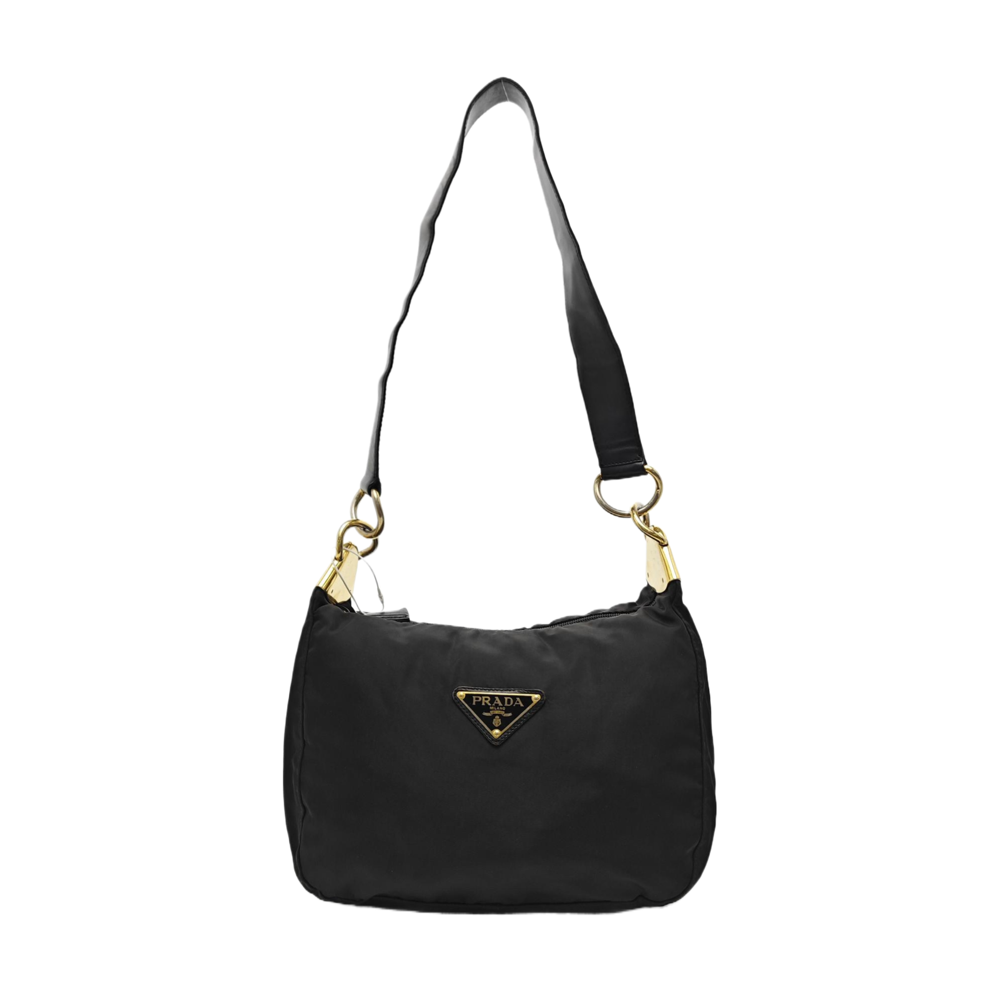 Nylon Shoulder Bag Black