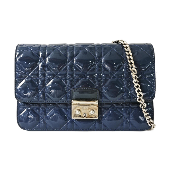 Rendez-Vous Cannage Patent Leather Blue