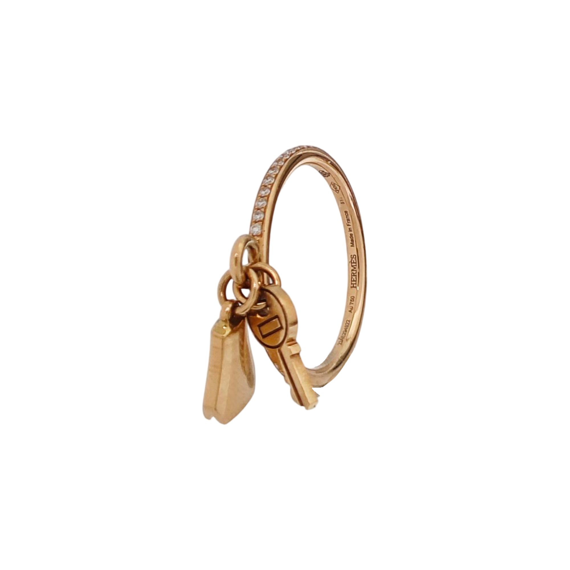 Kelly Clochette 18k Gold Rose Gold Ring EU 51