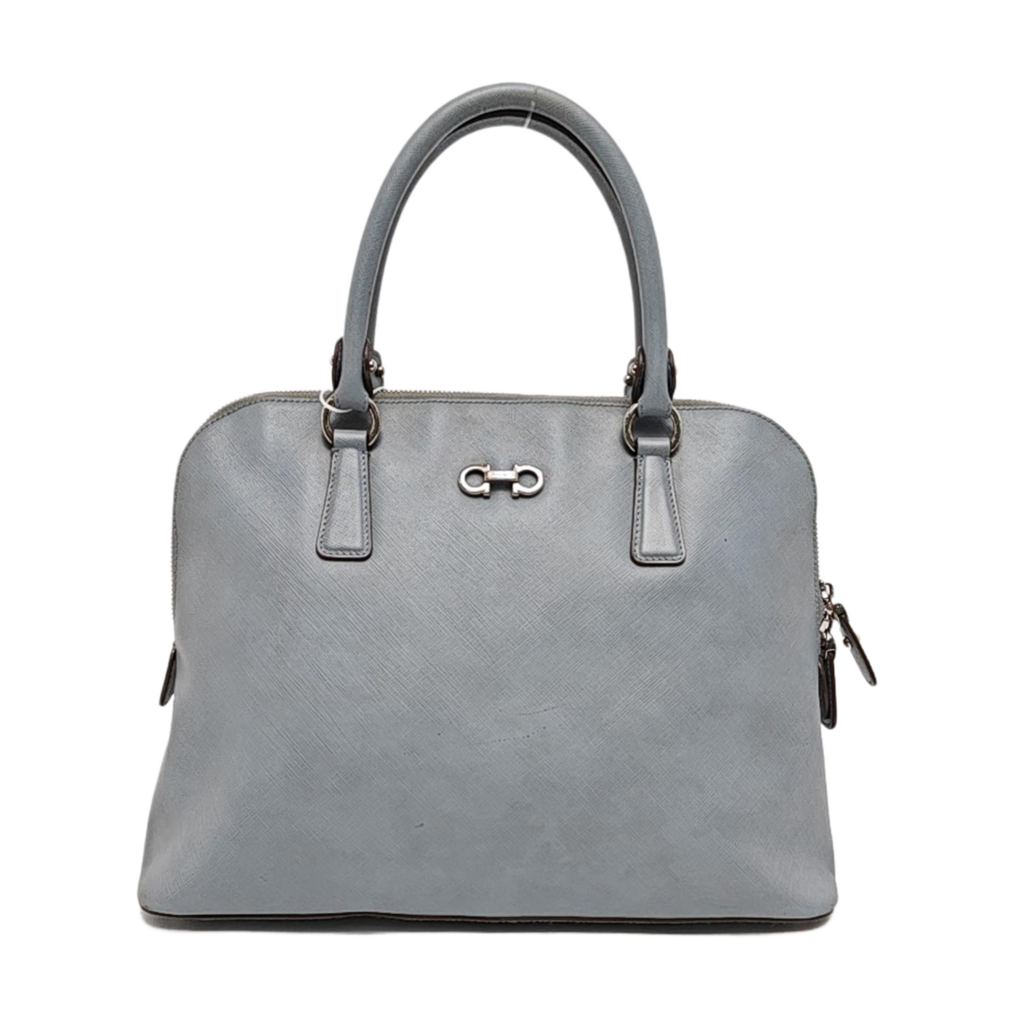 Calfskin Top Handle Bag Blue