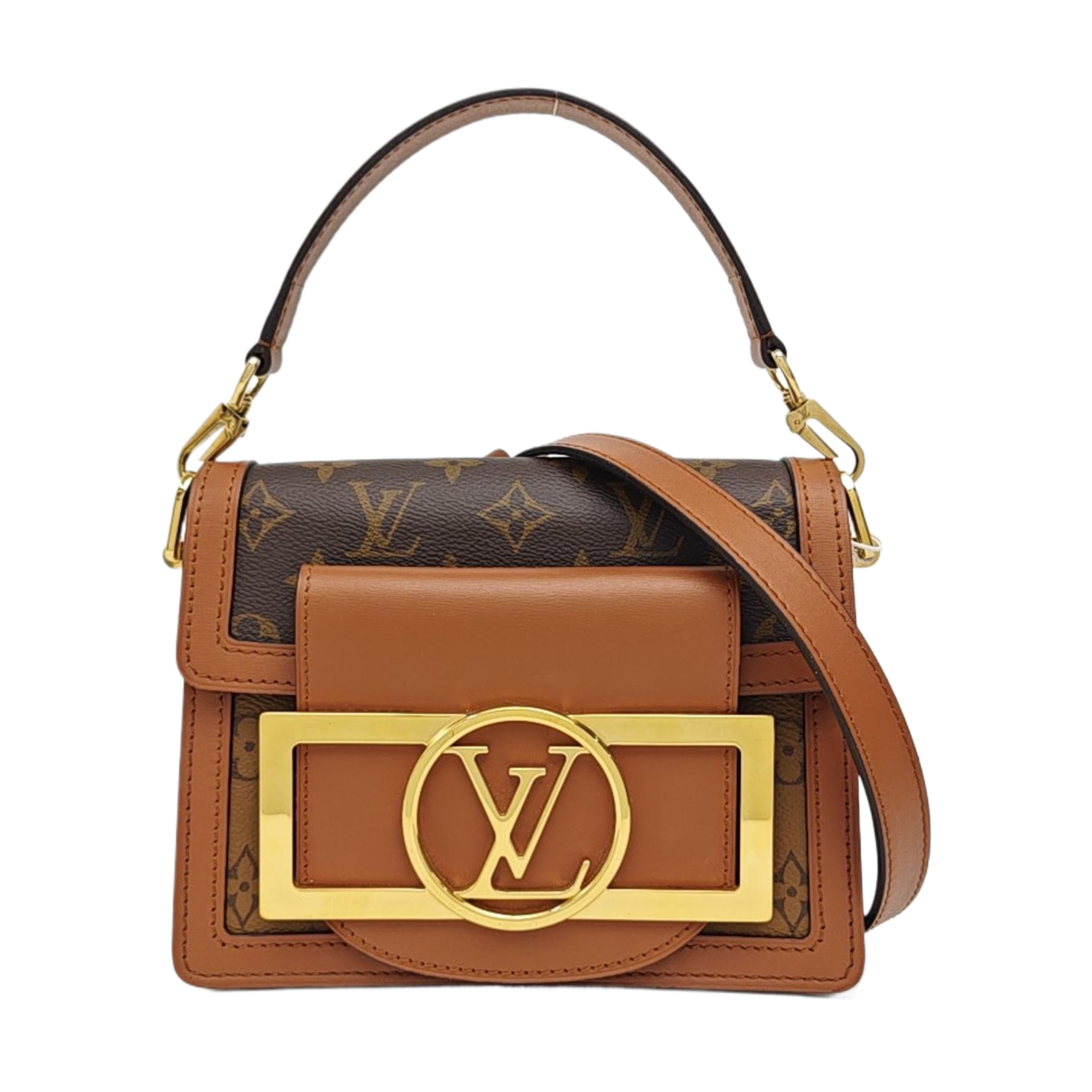 DAUPHINE Mini Monogram Coated Canvas Brown