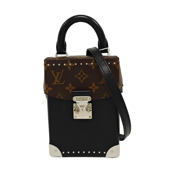 CAMERA BOX Monogram Calfskin Black