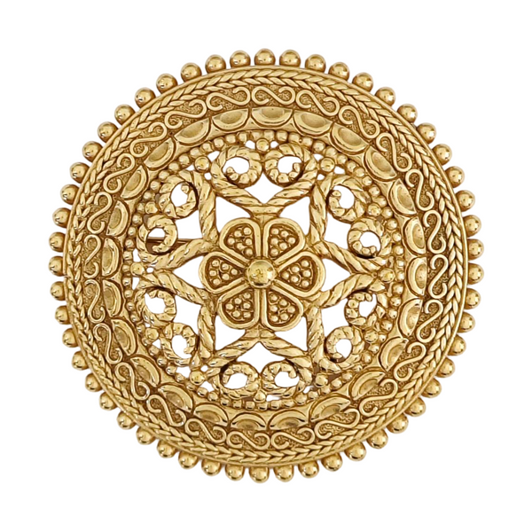 Metal Gold Brooch