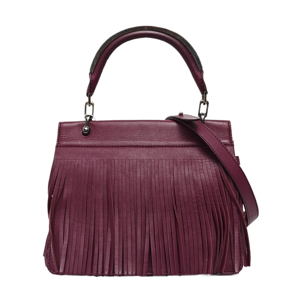 Calfskin Shoulder Bag Purple