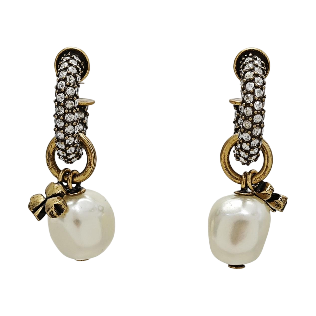 J'adior Metal Gold Earrings
