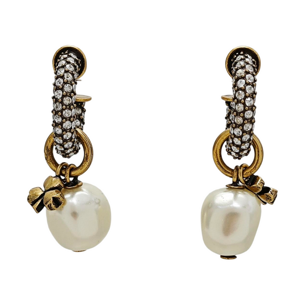 J'adior Metal Gold Earrings